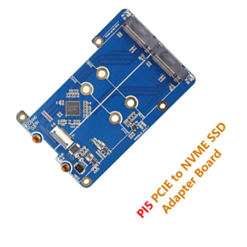 Für Pi 5 Double 2280 Raspberry Pi 5 Pcie zu M.2 Nvme Dual SSD Adapter Board HAT MPS2280D