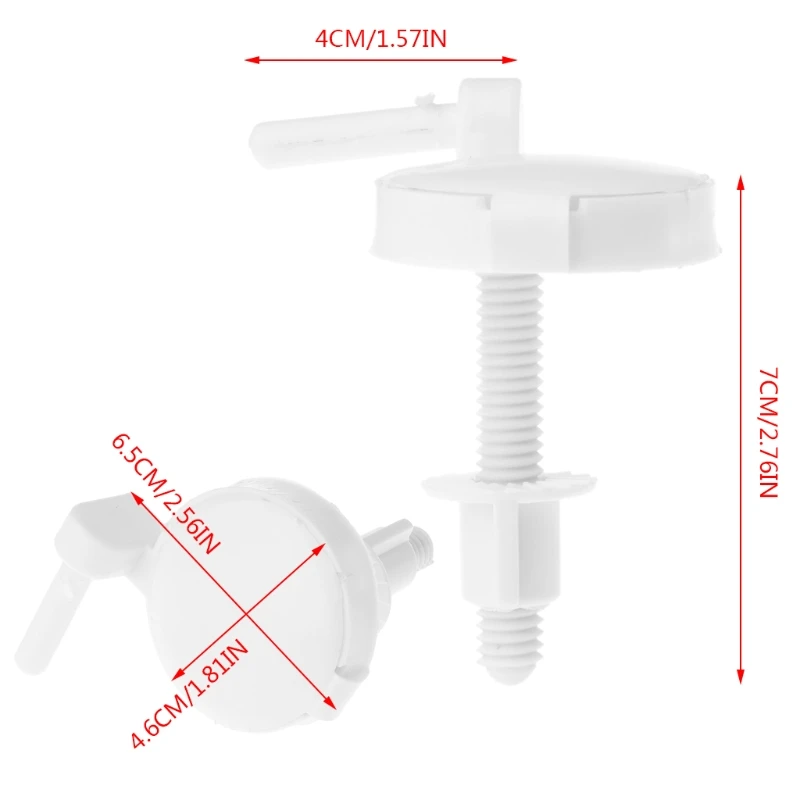 2pcs Plastic Toilet for Seat Screws Fixings Fit Toilet Seats Hinges Repair Tools Drop Shipping