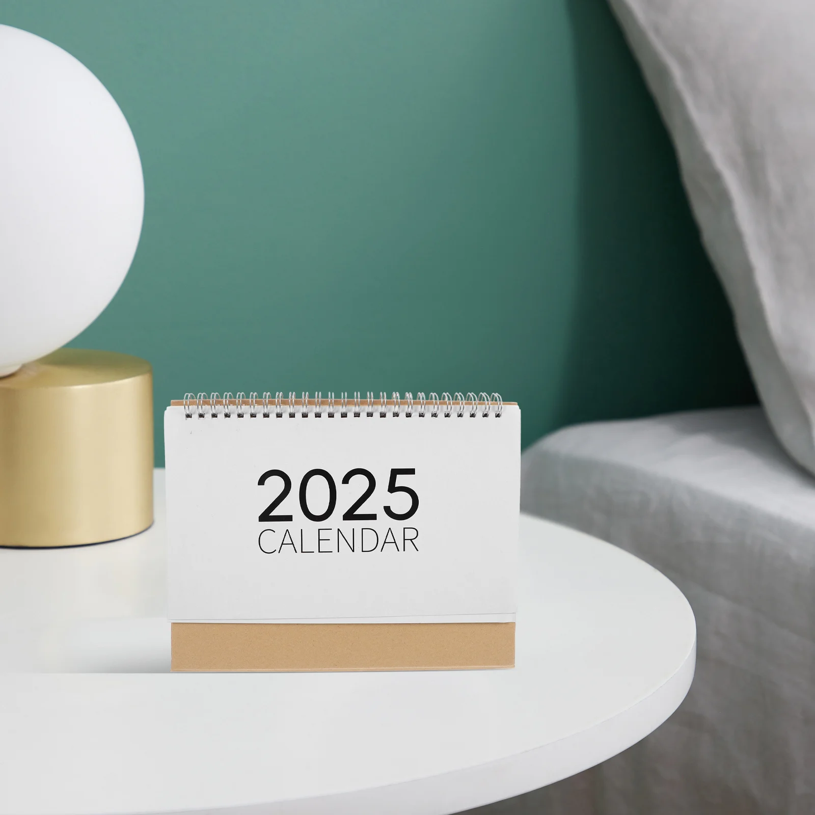 Daily Calendar Desk Planner Simple Design Thick Paper No Ink Bleed Foldable Standup Desktop Calendar For Office Home Decor