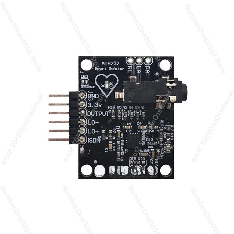 AD8232 ECG sensor module pulse heart rate acquisition monitoring analog microcontroller