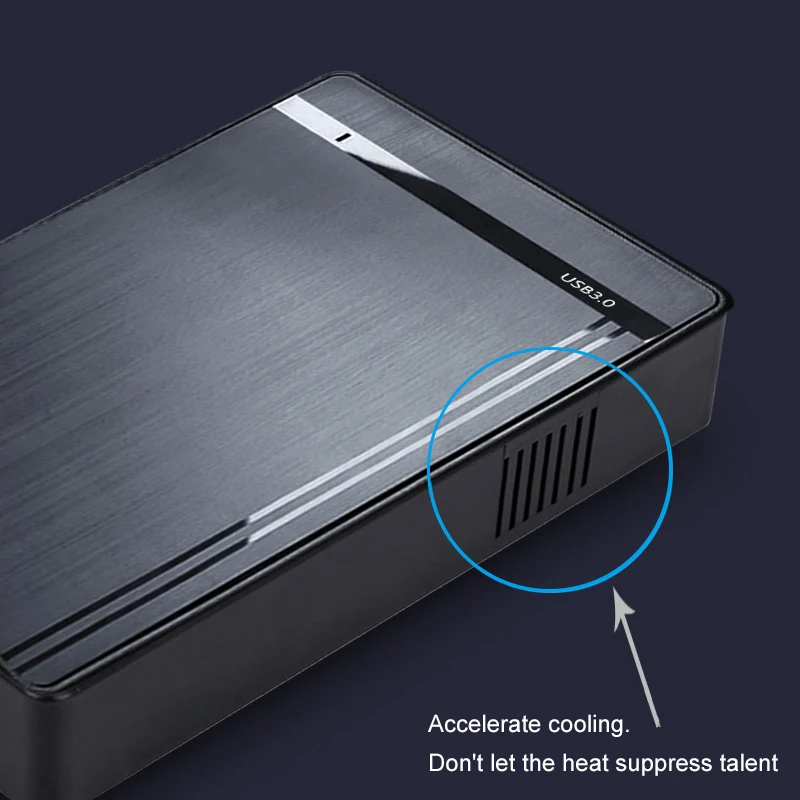 Корпус для жесткого диска 3,5/2,5 дюйма Адаптер SATA-USB 3.0 Корпус для внешнего жесткого диска Высокоскоростной адаптер для ПК Ноутбук HDD Box Case