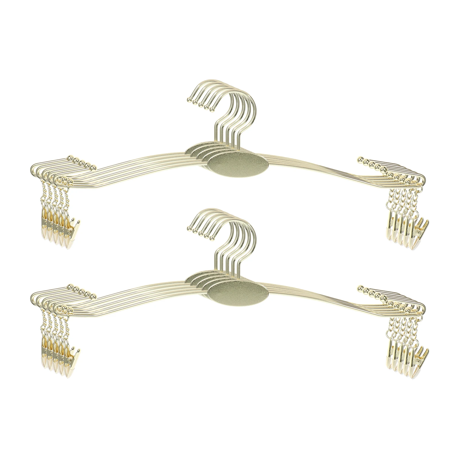 

10Pcs Metal Underwear Hangers Bra Organizer Closet Storage Space Saving Multi-Functional Smooth Edges Iron Hanger