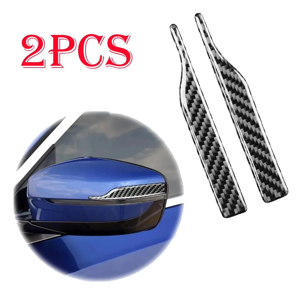 Carbon Fiber Rearview Mirror Anti-rub Strip Protector Anti-collision Sticker For BMW 1 2 3 4 5 7 Series X3 X4 X5 X6 Car Exterior