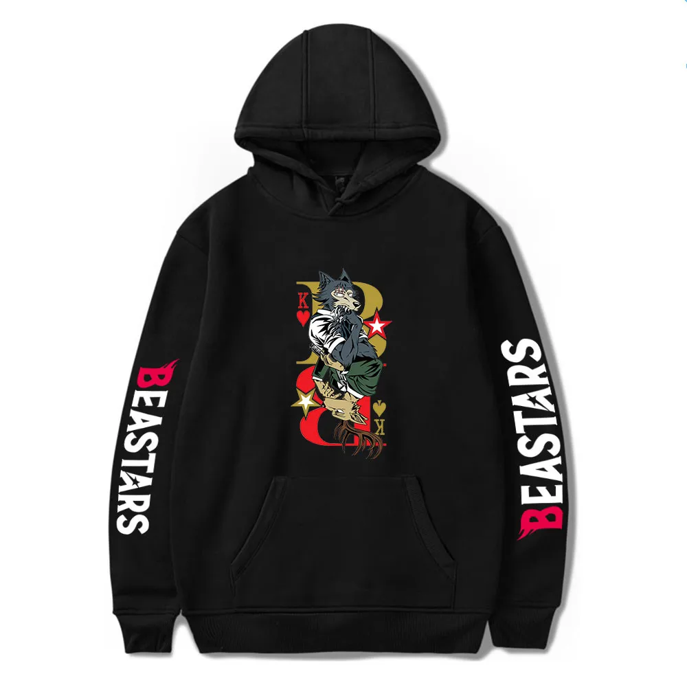 2023 Leuke Anime Beastars Hoodies Harajuku Cartoon Manga Louis Vrienden B Brief Print Streetwear Mode Winter Looes Sweatshirt