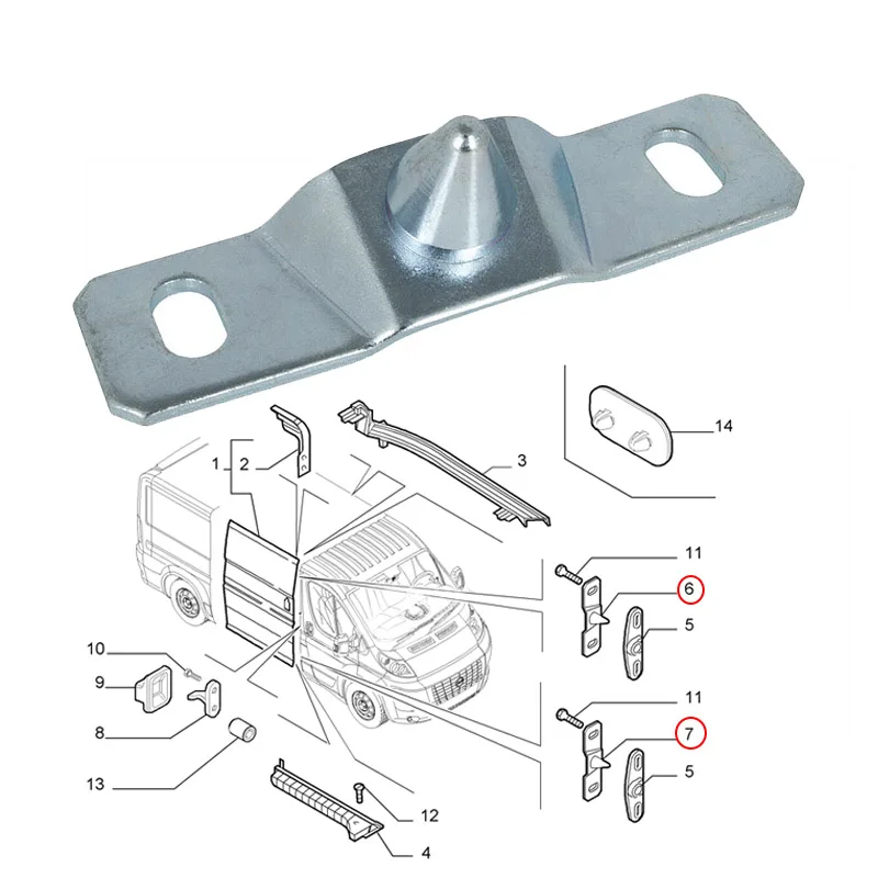 For Fiat Ducato Peugeot Boxer Citroen Jumper OE 1313566080 DOOR LOCK SLIDING DOOR LATCH