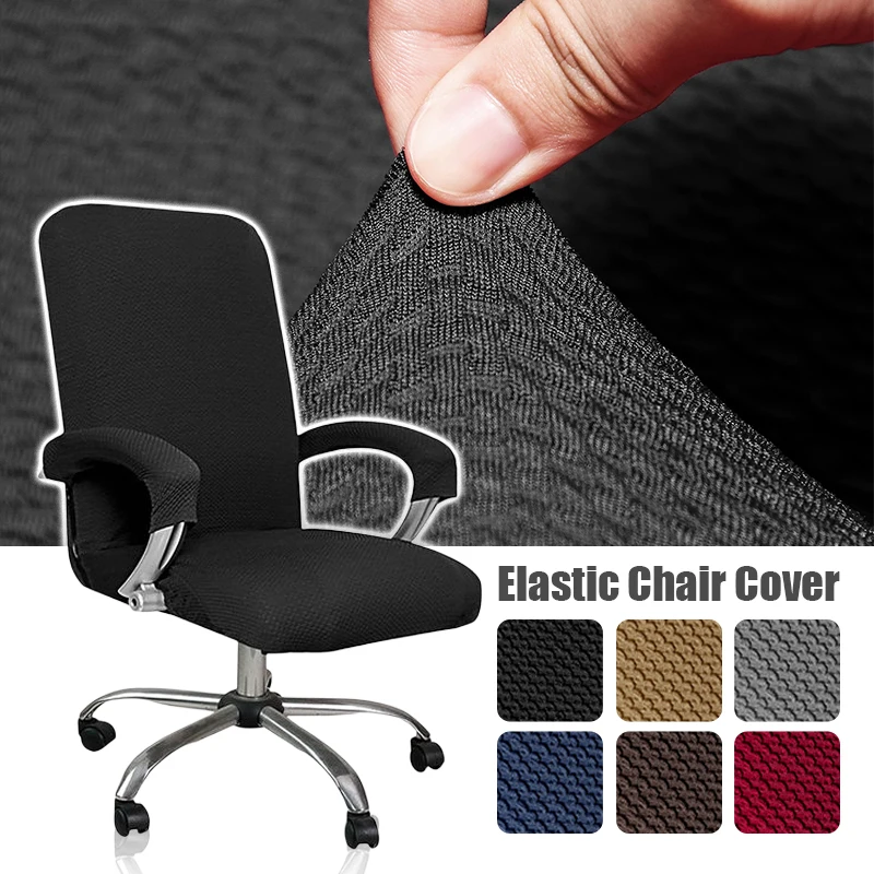 

Elastic Office Chair Cover Stretch Computer Seat Slipcover Protector Office Computer Chair Cover With 2 Pcs Armrest Covers