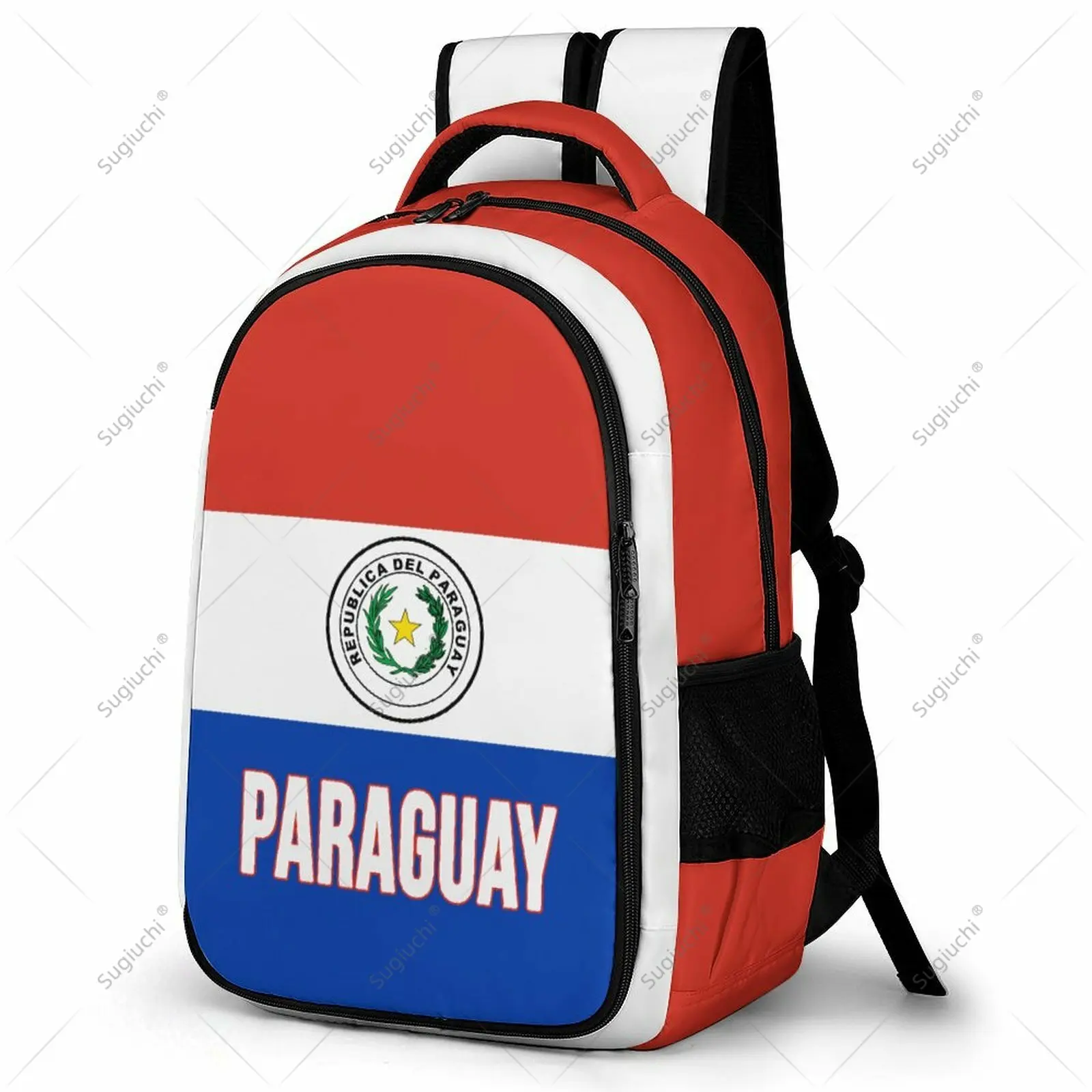 

Backpack Paraguay Flag Student Schoolbag Smart Business Travel Leisure Backpack Laptop Back Pack Office Work Bag