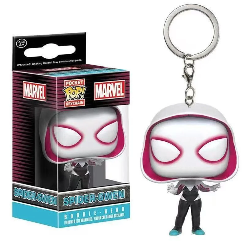 2026 FUNKO POP Человек-паук: Спайд-Гвен, Зеленый Гоблин, Охотник на зомби, Спайди, Питер Паркер, Мистерио — Брелок-фигурка из винила