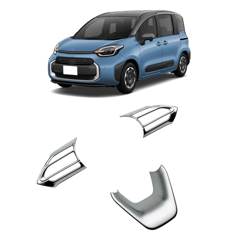 

3Pcs/Set Car Steering Wheel Decoration Cover Trim Sticker For Toyota Sienta 2022 2023