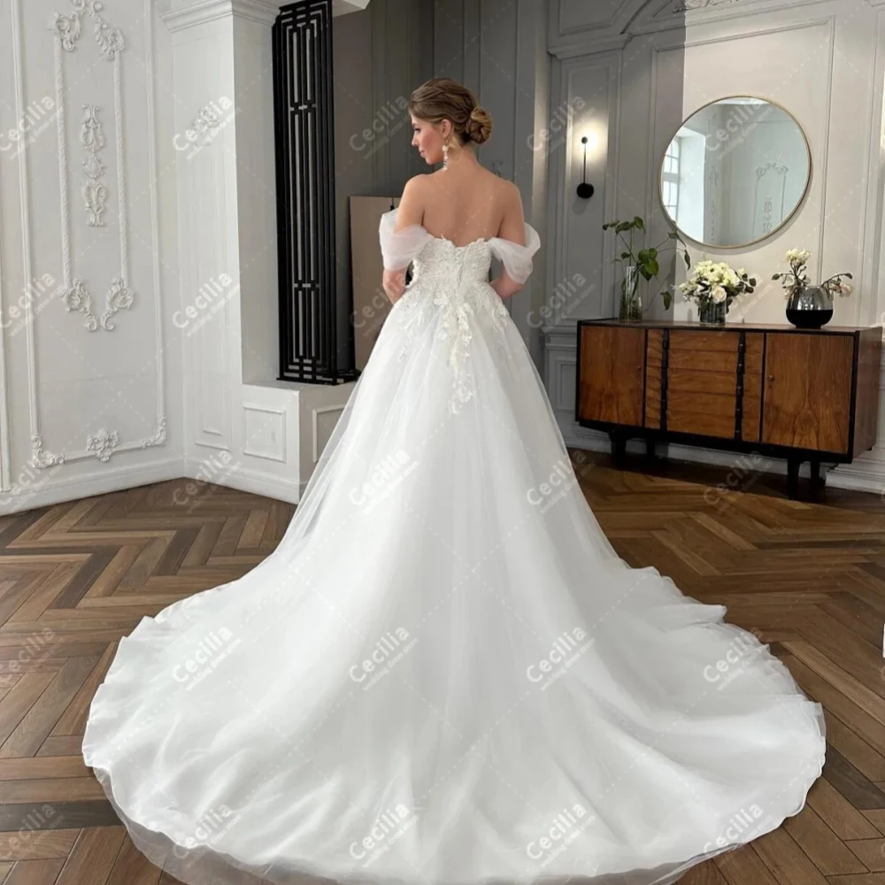 Gorgeous Wedding Dresses Exquisite Bridal Gowns Lace Appliques Off The Shoulder Robes Backless 2025 Vestidos De Novia Customized