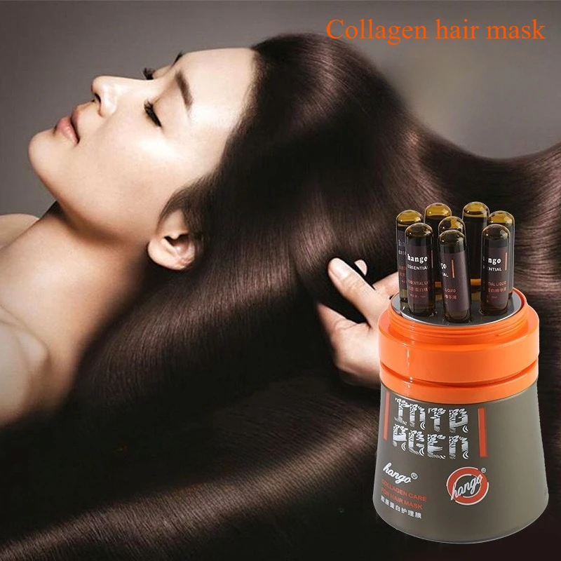 

Dyeing and perming repairing hair smoothing improving frizz nutritional care no steam heating dual-purpose collagen hair mask