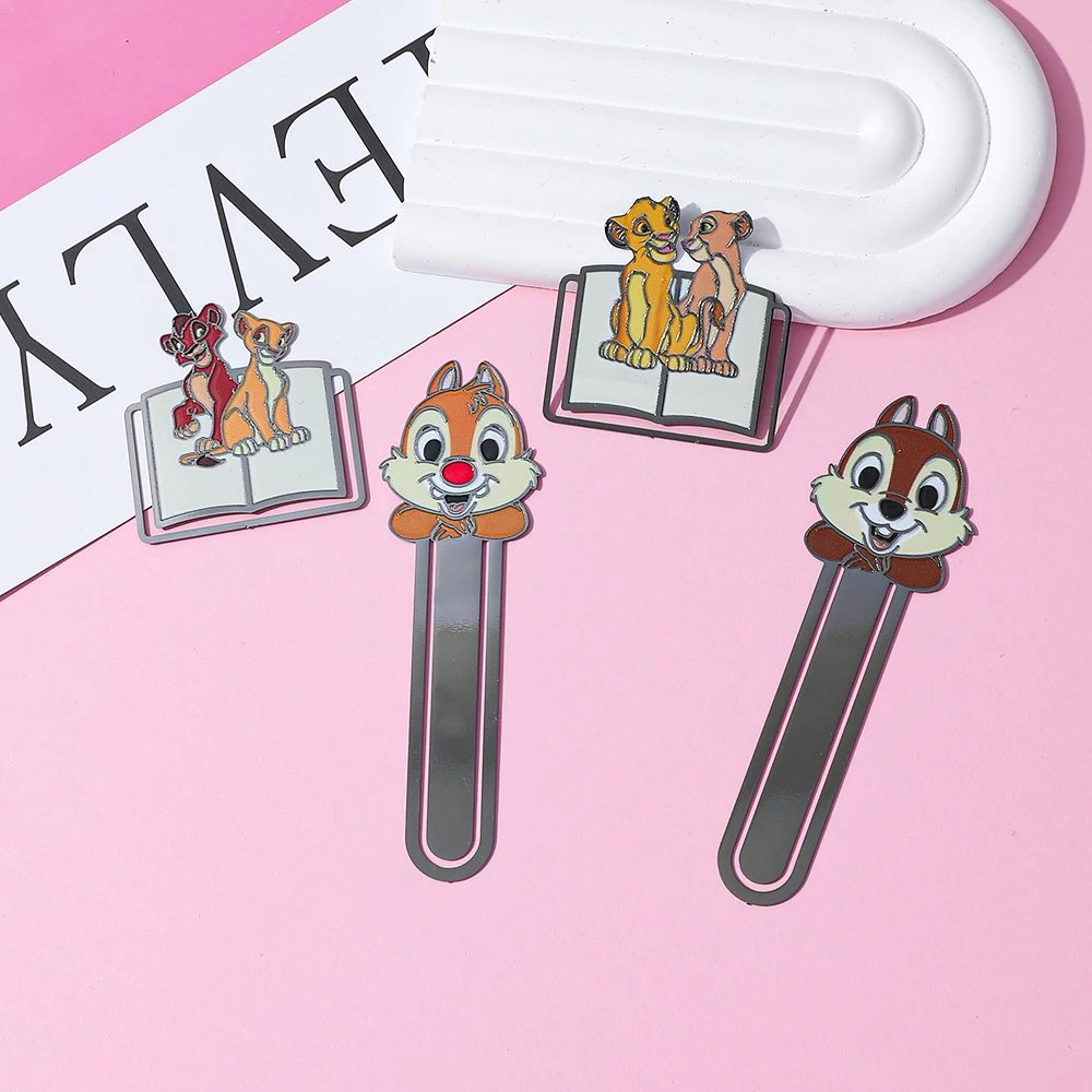 Chip Dale Simba Metal Bookmark, Cartoon Fans Reading Accessory for Library Study Office, Birthday Christmas Gift