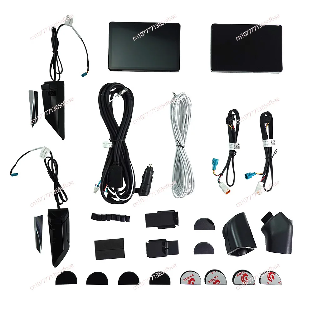 5.89 Inch Car HD CMS Side View Mirror - A-Pillar Hidden Touch Screen Recorder with BSD Warning for Safe Driving