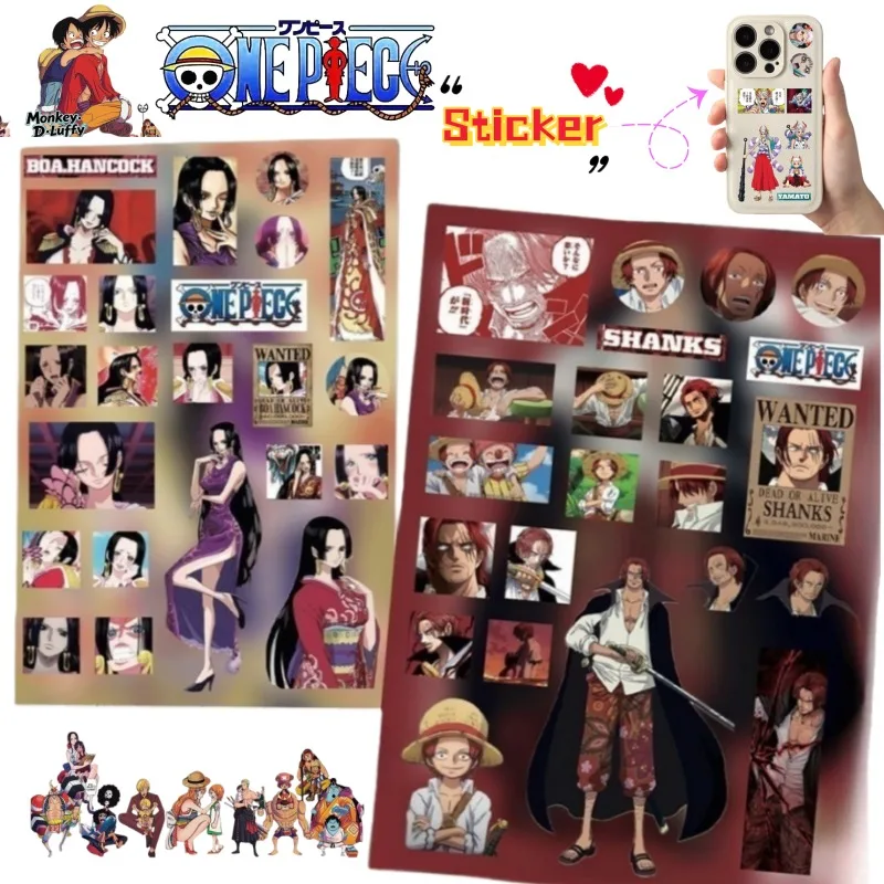 

One Piece Monkey D. Luffy Roronoa Zoro Cartoon Cute Peel-Off Stickers Student High-Appearance Creative DIY Decorative Stickers
