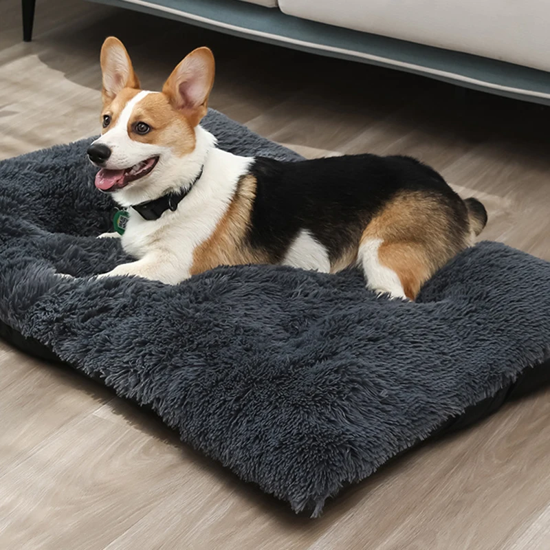 Large Dog Bed Washable Plush Pet Bed Warm Dog Cushion Sleeping Mat Comfortable Pet Mats for Small Medium Large Dogs