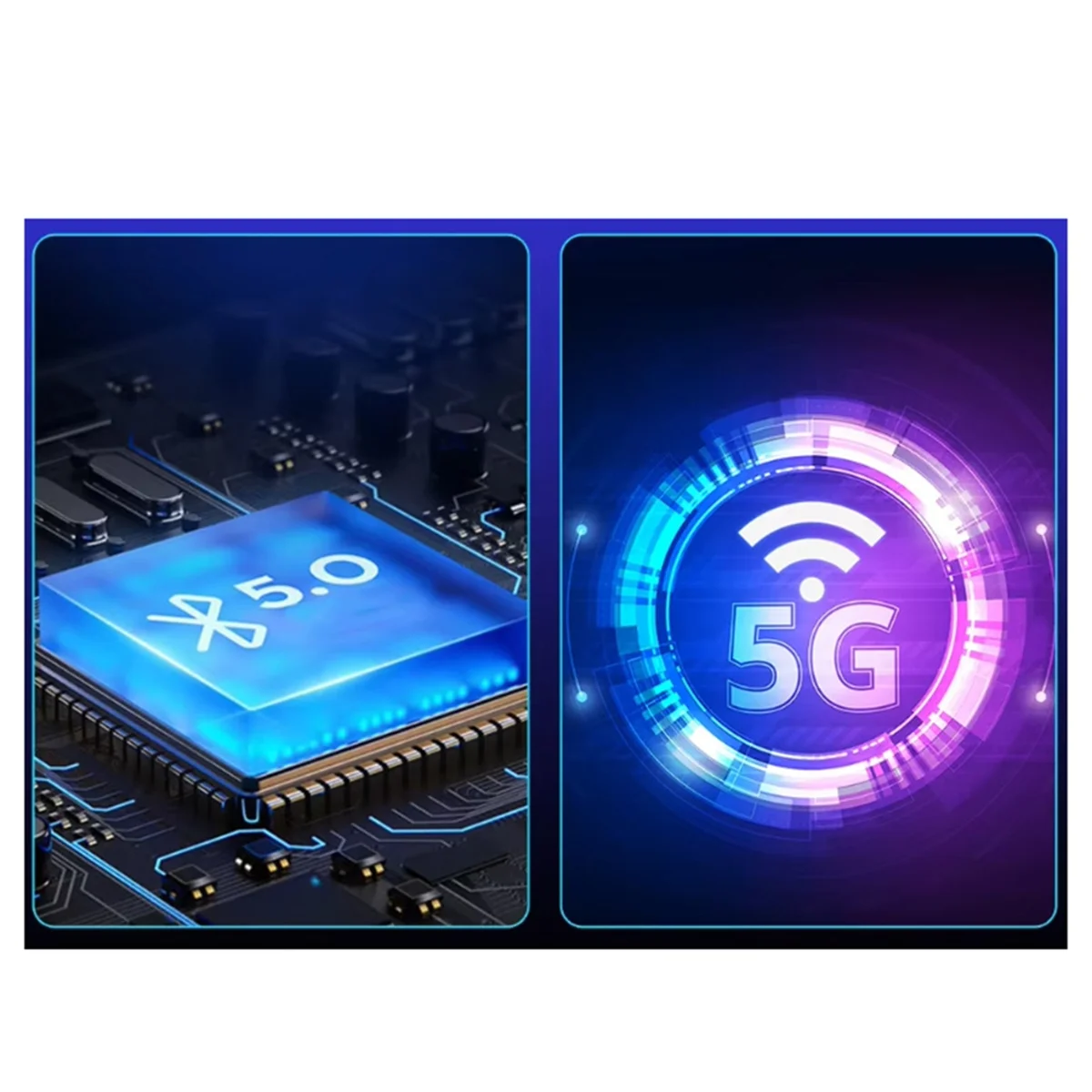 SZSC Wireless CarPlay Wireless Android Auto Box 2,4 G & 5,8 GHz WiFi Bluetooth Auto Connect Plug and Play für Auto