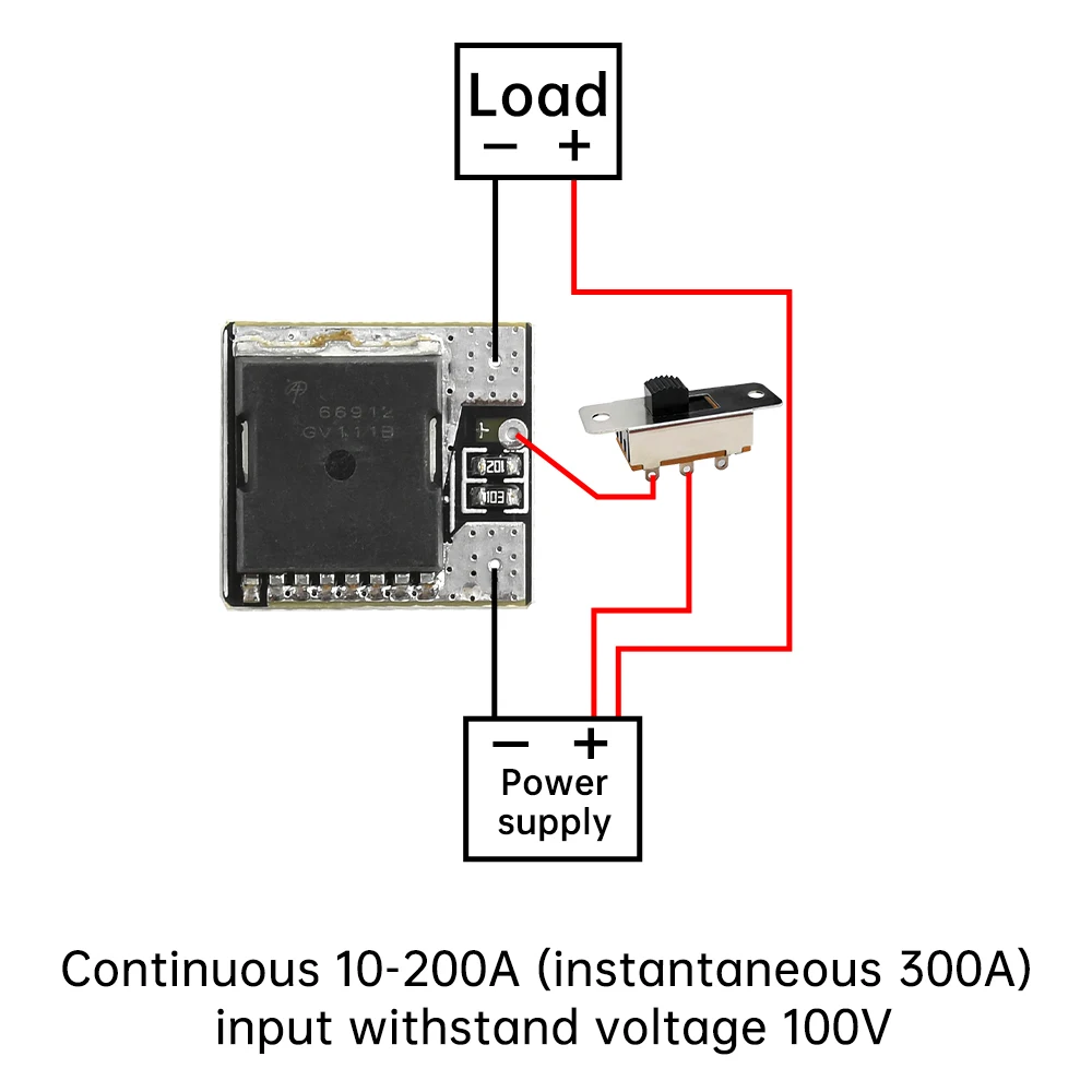40A 80A 160A 200A 300A High Power MOS Trigger Switch Driver Module Field Effect Tube PWM Regulation Electronic Switch Control