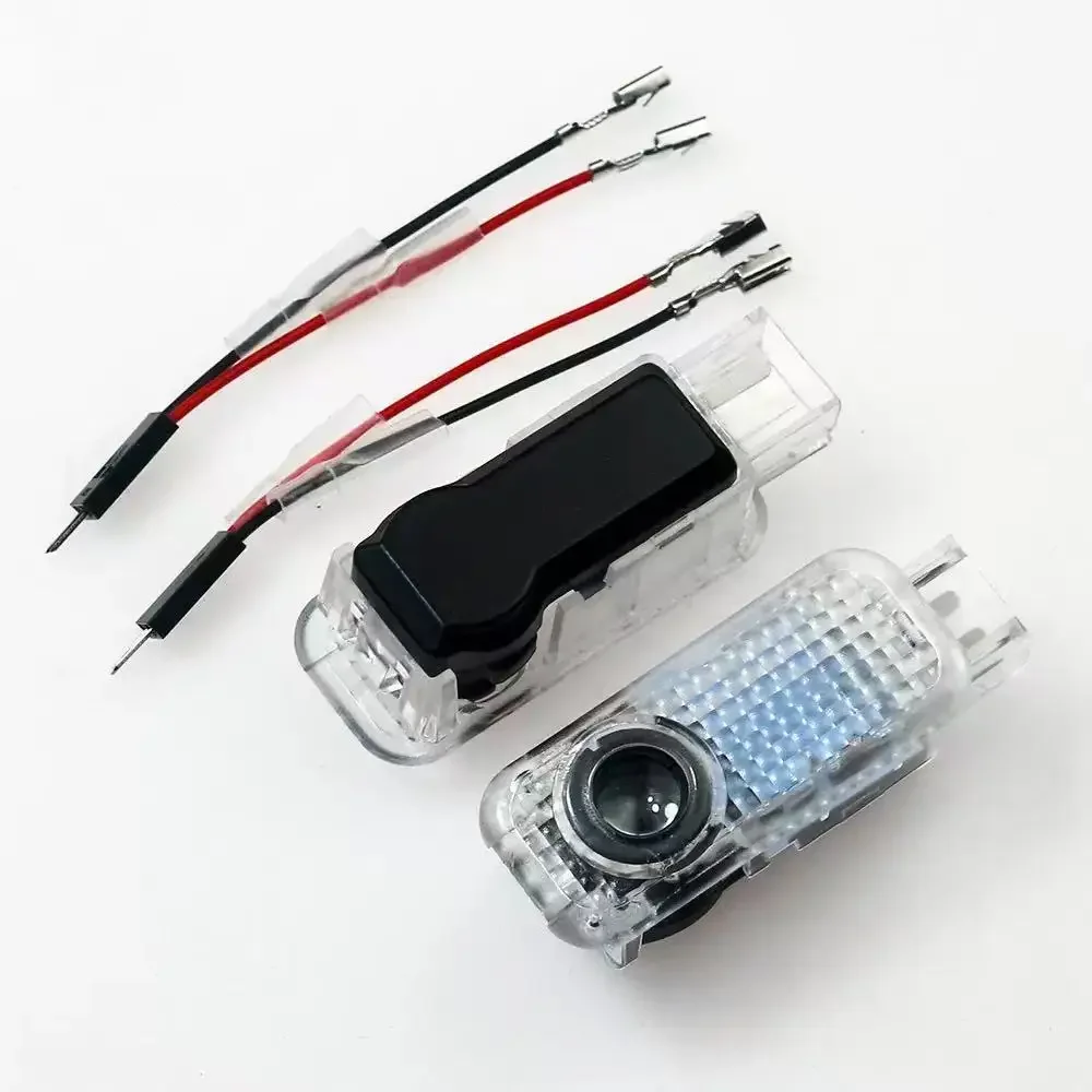 2pcs Car QUTTRO Door logo Welcome Light  For Audi Sline A1 A3 A4 A5 A6 A7 Q3 Q5 Q7 TT B5 B6 B7 8P 8V 8P 8L S3 S4 Accessories view 5