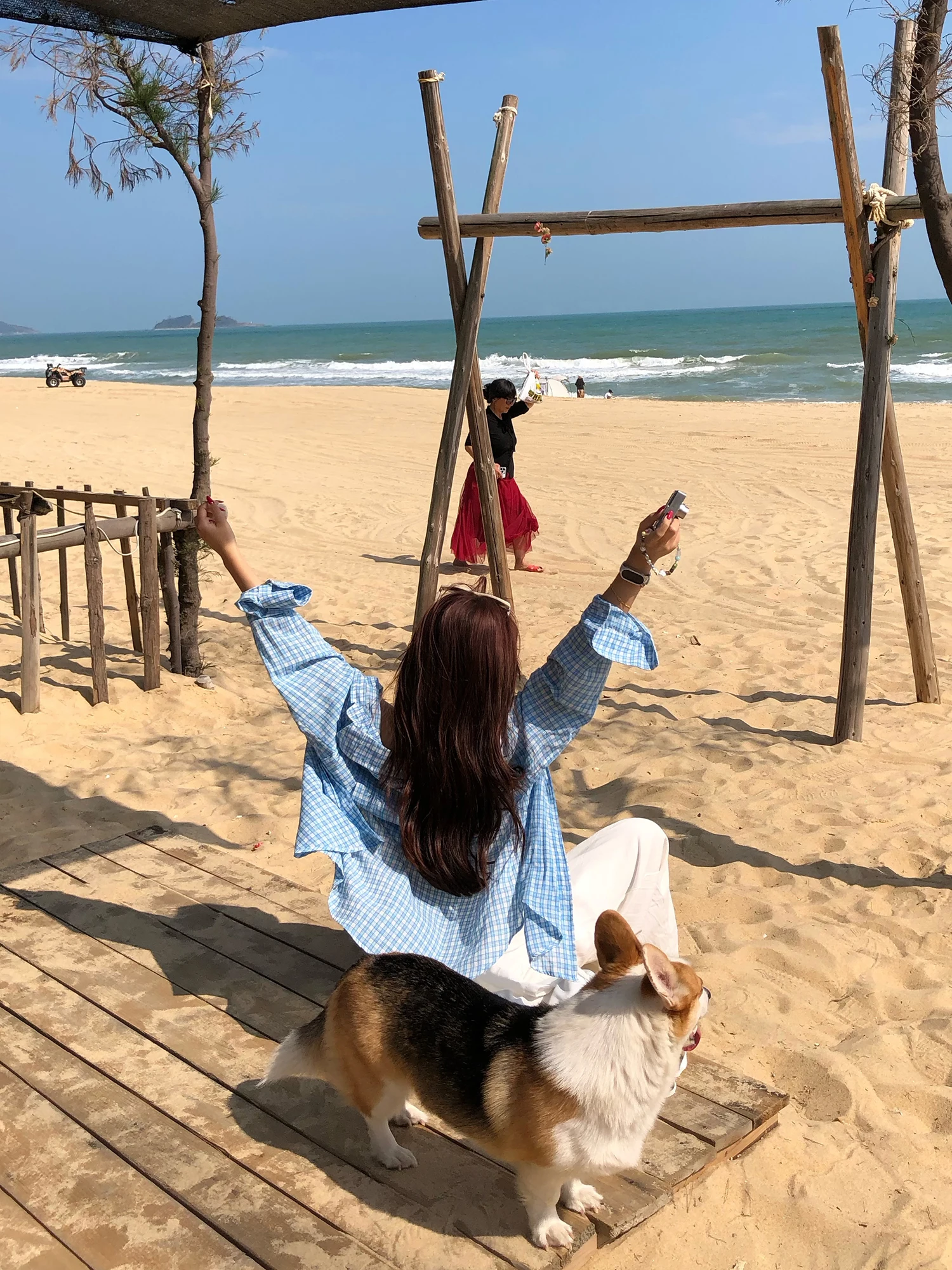 

Blue Plaid irt Jaet Women's Loose Casual Spring Summer Open Cardigan Sun Protection Top Pepe Home Korean Lazy Sle