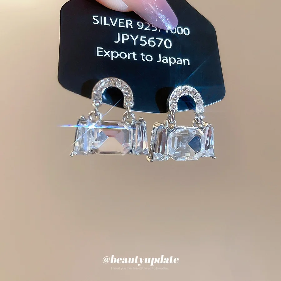 Luxury with a touch of elegance  Elegance Personality Grand manner  New model Personality  Versatile Silver   Bag Earrings
