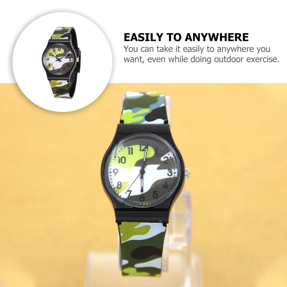 

1 шт. водонепроницаемые часы, прочный камуфляжный дизайн, регулируемые часы, крутые часы для активного отдыха