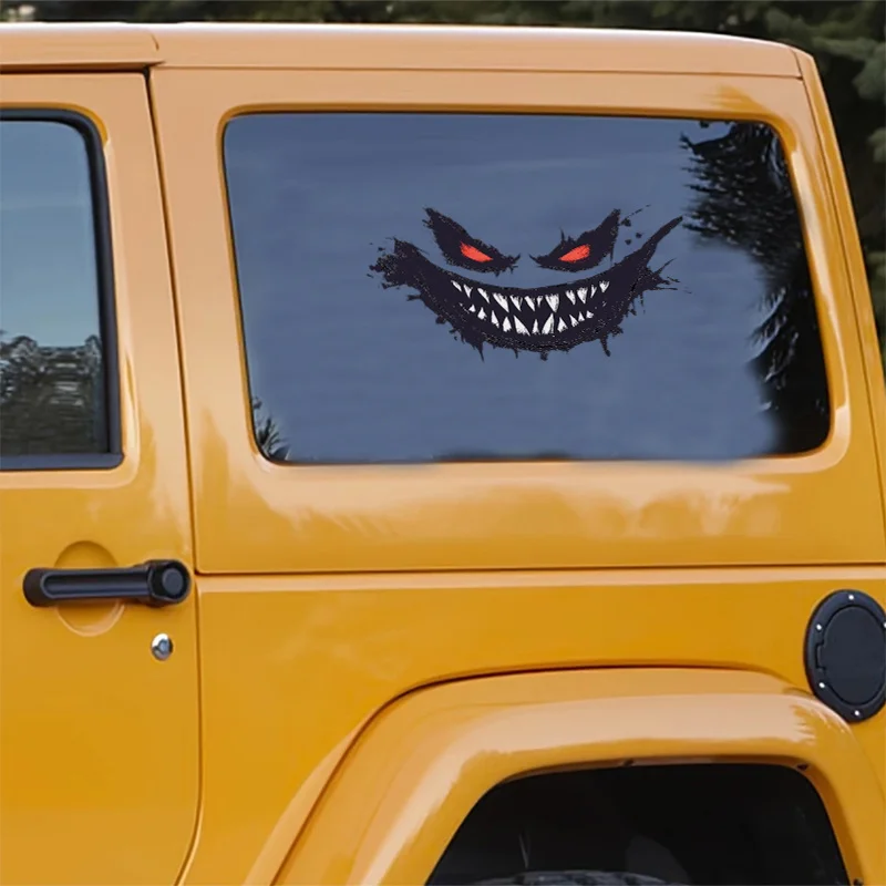 قطعة واحدة من ملصق الفينيل Sinister Grin - ملصق منفعل للسيارات وأجهزة الكمبيوتر المحمولة وألواح التزلج - مثالي لعشاق الفن القوطي والظلام #6