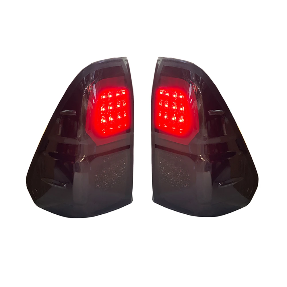 2Pcs LED Tail Light Rear Running Light+Brake+Reverse Lamp+ Amber Turn Signal Taillight Assembly For Hilux Revo Rocco 2015-2023