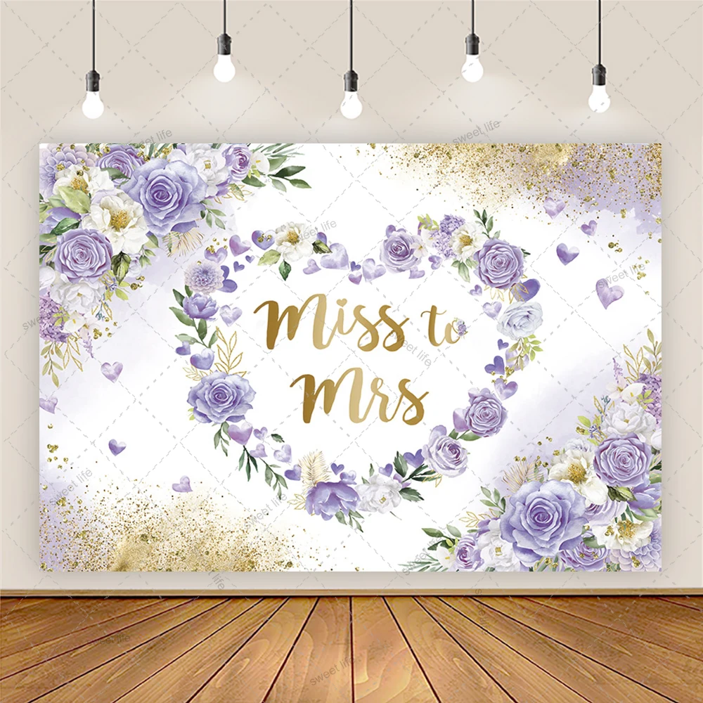 ملكة جمال إلى السيدة الزفاف دش خلفية روز الزهور ديكور الزفاف العروس ليكون خلفية التصوير الفوتوغرافي