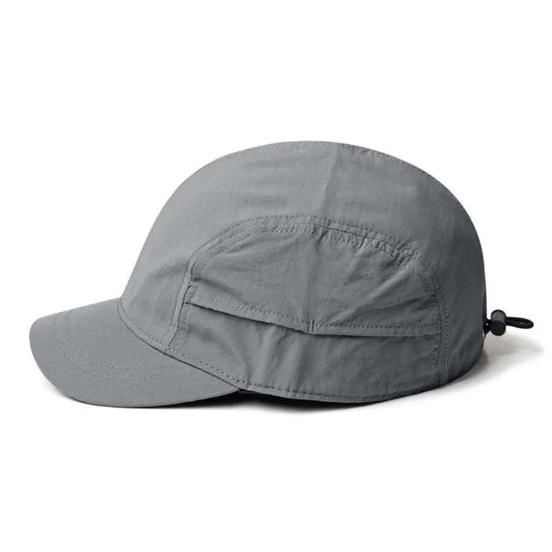 Eine Herren-Kappe mit kurzer Krempe, neuer Sommerstil, atmungsaktive und schnell trocknende Baseballmütze, leichte Soft-Top-Entenschnabelmütze für Damen – Detail 2