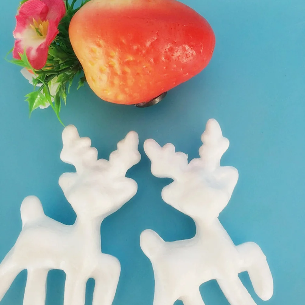 

25Pcs White Christmas Deer Decoration DIY Ornaments Home Party Supplies Christmas Deer Ornament Party Supplies