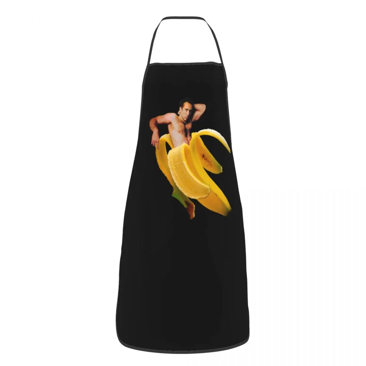 Nicolas Cage In A Banana Funny Aprons Women Men Funny Meme Adult Unisex Kitchen Chef Bib Tablier Cuisine Cooking Baking Painting