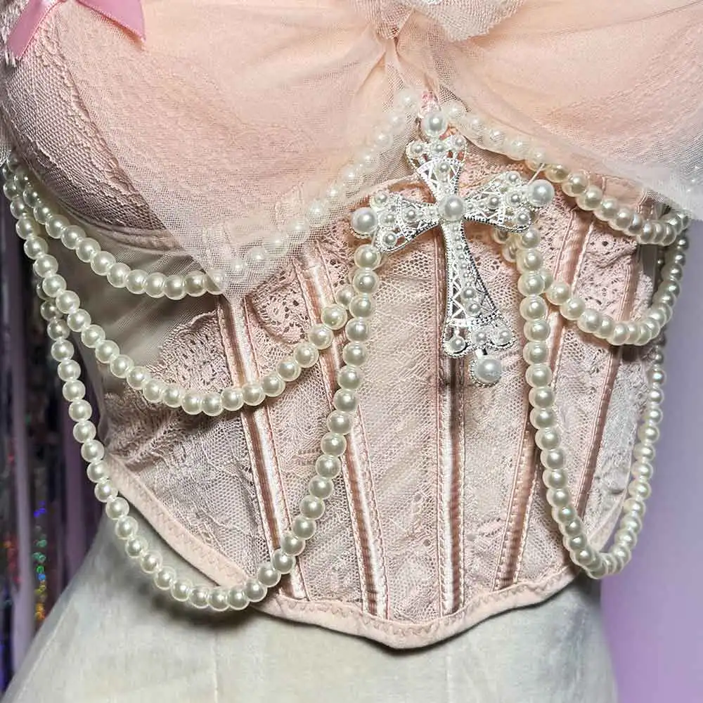 القوس ايمو الصليب 90s في سن المراهقة لتقوم بها بنفسك Y2K القمم مشد ايكو القوطية موضة إحياء Harajuku Kawaii E-الفتيات الجرونج القوطي خلل الأساسية ملابس للنادي