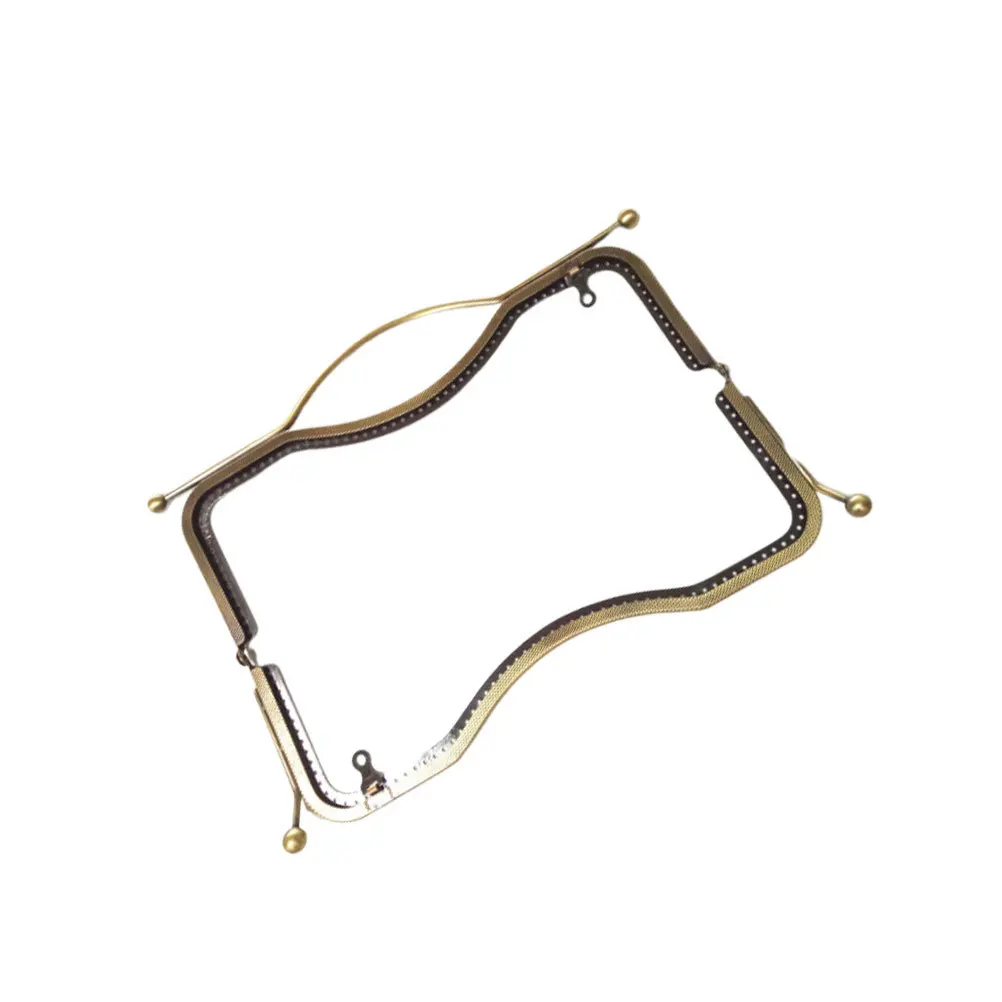 

27cm Lip Shape Hand Tote Purse Frame Metal Clutch Embossed Wallet Buckle Lock DIY Handbag Accessories Rust Resistant Lightweight