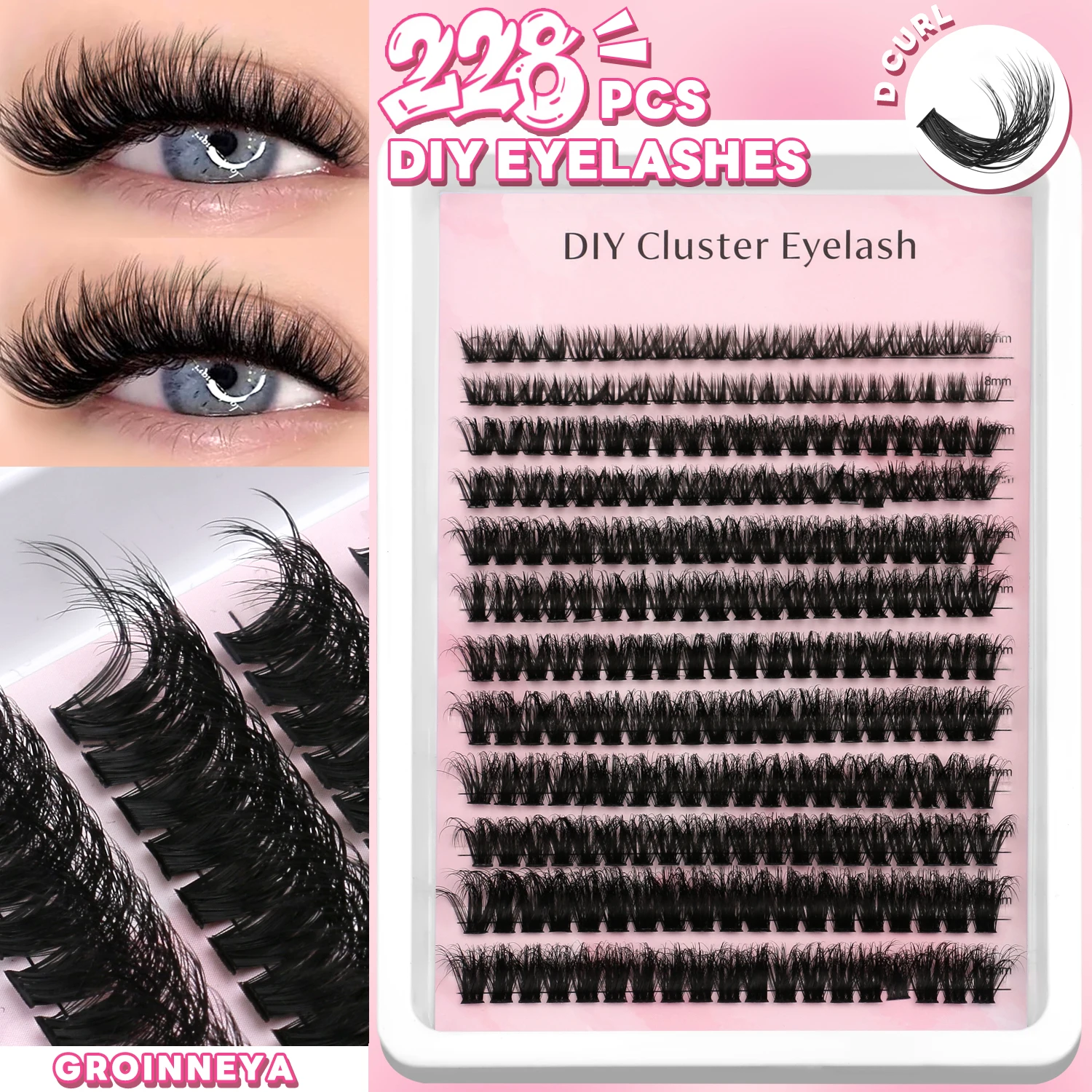 DIY Faux Mink Lashes, Voluminous Cat Eyelashes