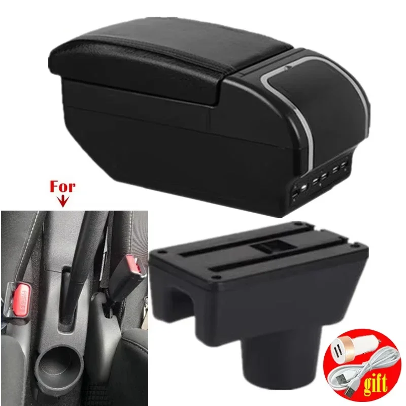 Caja de reposabrazos Central para Mitsubishi Attrage Mirage, caja de reposabrazos para Dodge Attitude Mitsubishi Space Star, caja de almacenamiento de reposabrazos de coche
