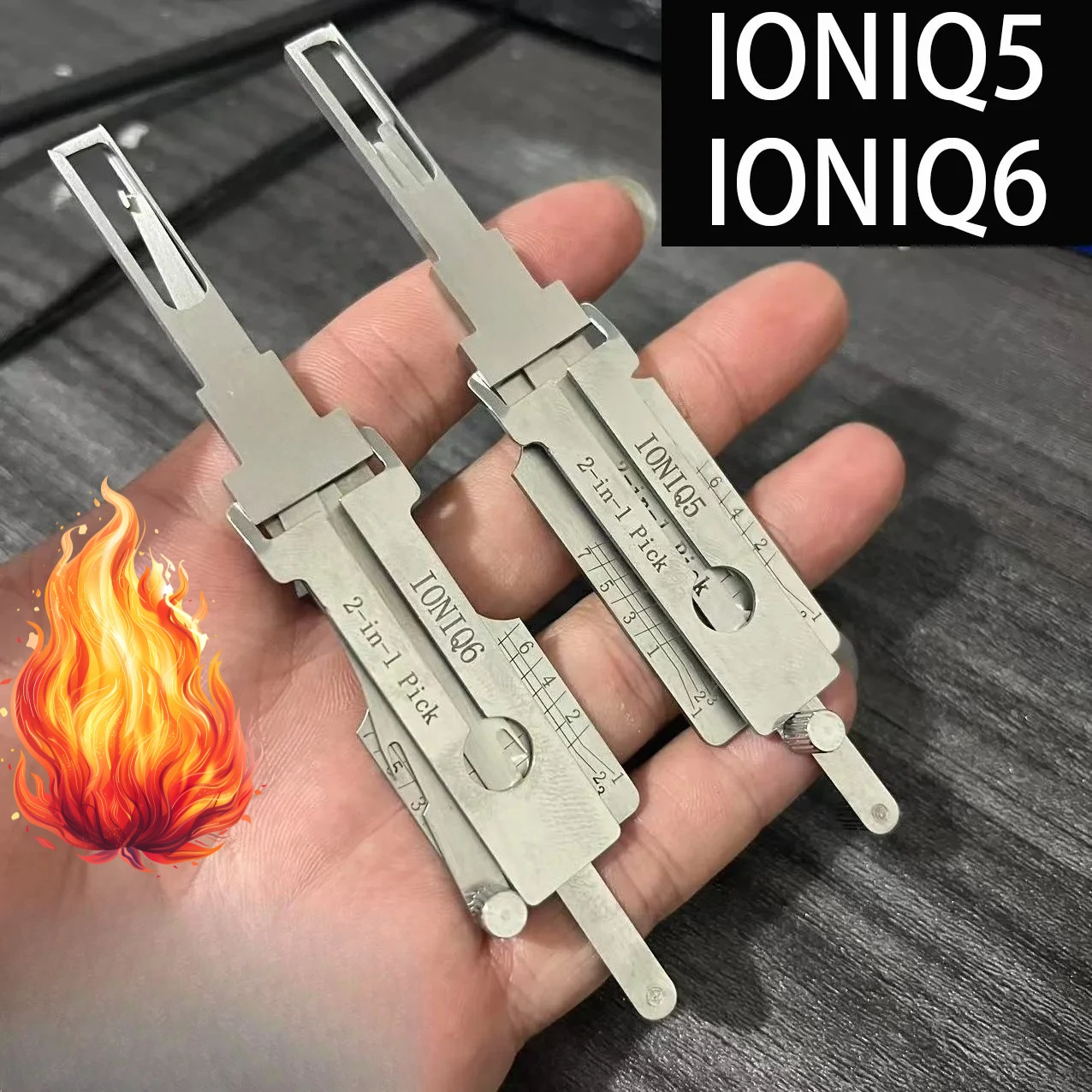 

IONIQ5 IONIQ6 LISHI 2IN1 Lock Pick Kit Lishi Vehicles Door Open for Hyundai for Ioniq Tucson KK12 Key Pick Decoder Automotive