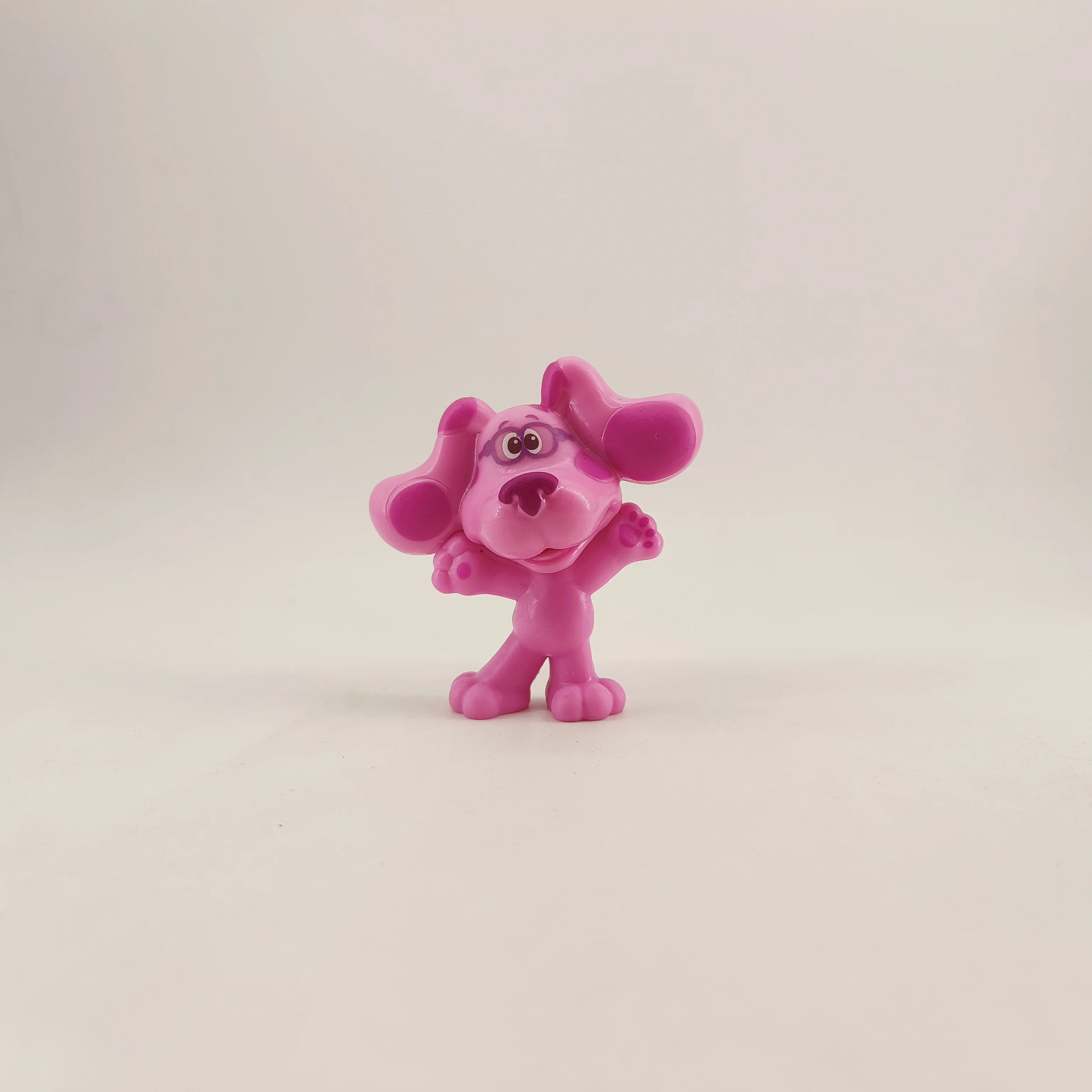 1 pçs blues pistas figura de ação brinquedos do miúdo dos desenhos animados azul rosa cão presente aniversário figuras ação bonecas para decoração casa cena adereços