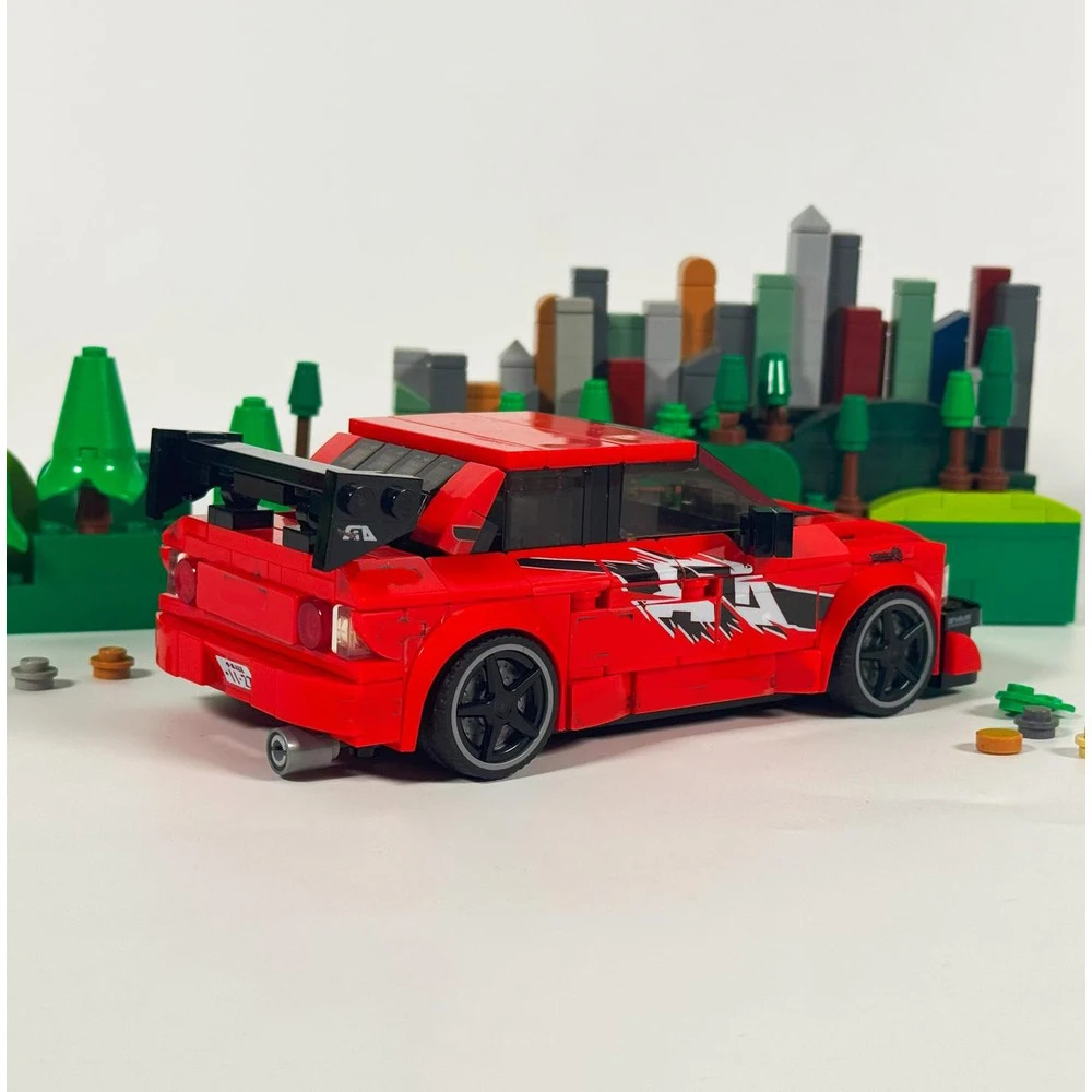 PolaDeer 338PCS MOC Speed ​ ​ Serie Sean's Lancer DIY Auto-Garage Bausteine Montage-Spielzeug Kindergeburtstagsgeschenke – Detail 1