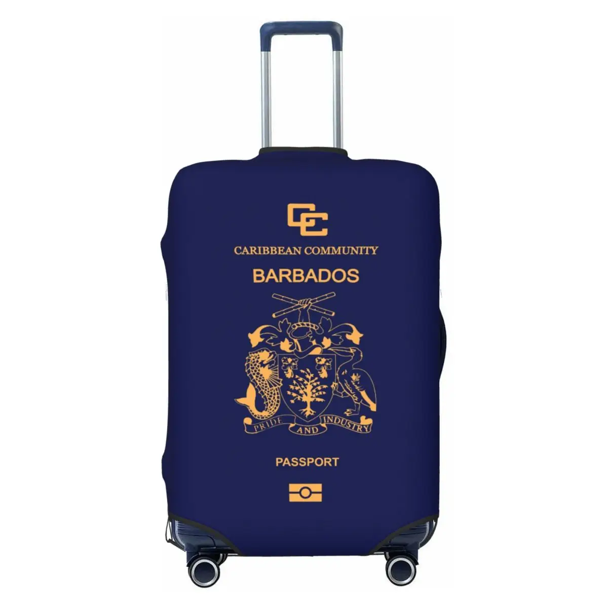 

Чехол для дорожного багажа Barbados Passport, эластичный защитный чехол для чемодана, подходит для 18-32 дюймов
