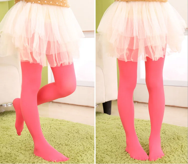 Kinder Mädchen Strumpfhosen für Kinder 1 bis 15y klassische Ballett Tanz Strumpfhosen Baby Samt Süßigkeiten Farbe Frühling Sommer Student Strümpfe – Detail 2