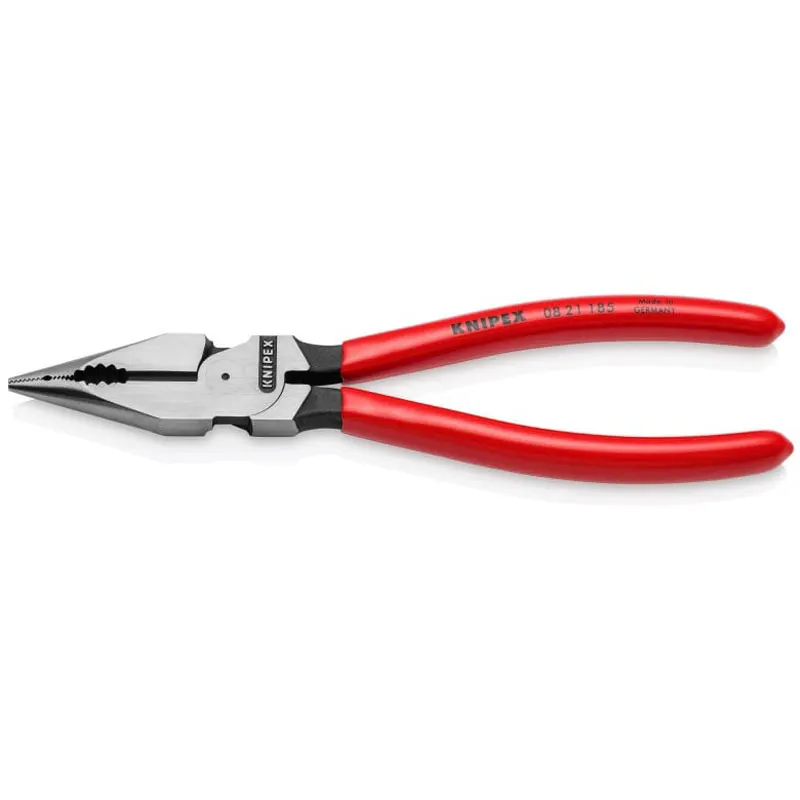 Imagem -03 - Knipex-alicador Combinado Agulha-nariz Ferramentas Manuais Juntas de Alta Alavancagem Pontas Estáveis 08 21 185 7.2