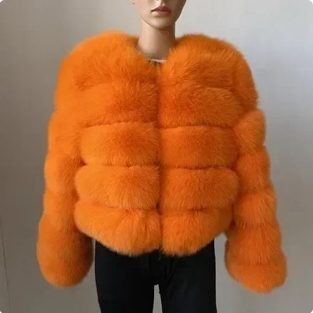 2024 Faux Raccoon Fur Coat Women Jacket Luxury Coat Women Winter Fluffy Jacket Thick Warm Furry Fur Outwear Faux Fur Coat L213