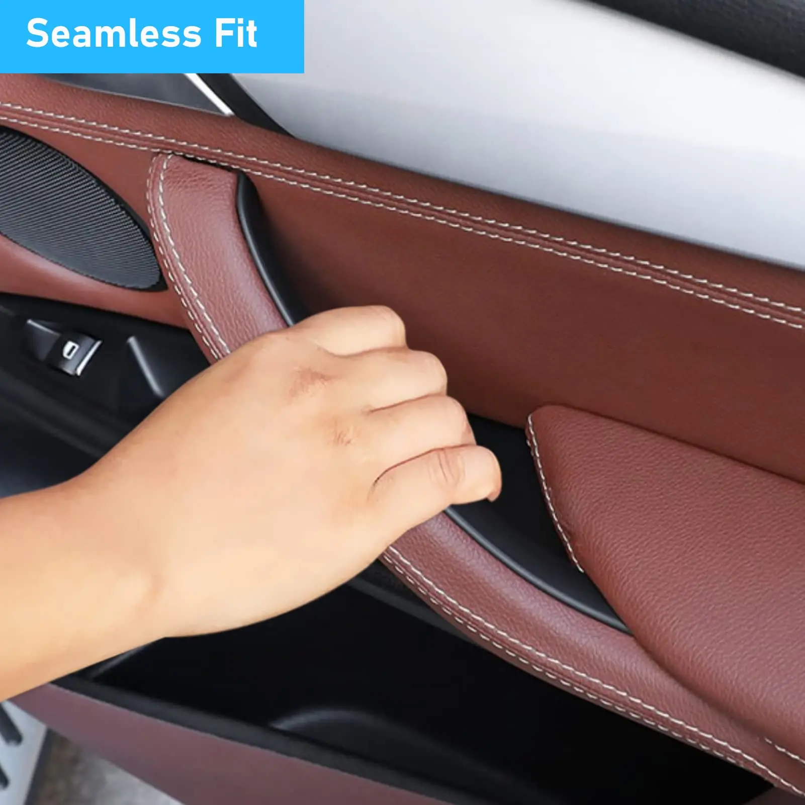 X5 F15/X6 F16 도어 핸들 커버 3Pcs 도어 풀 핸들 커버 BMW X5 F15 2014-2018 X6 F16 2015-2018년식용 썸네일 2