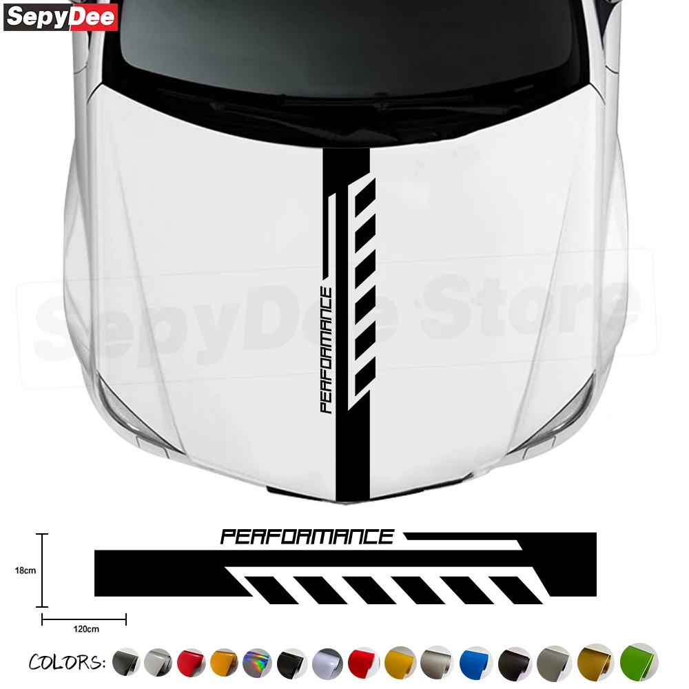 

Performance Edition Car Hood Bonnet Stickers Universal for Sedan Suv Coupe Auto Engine Cover Decor Vinyl Decals Car Accessories