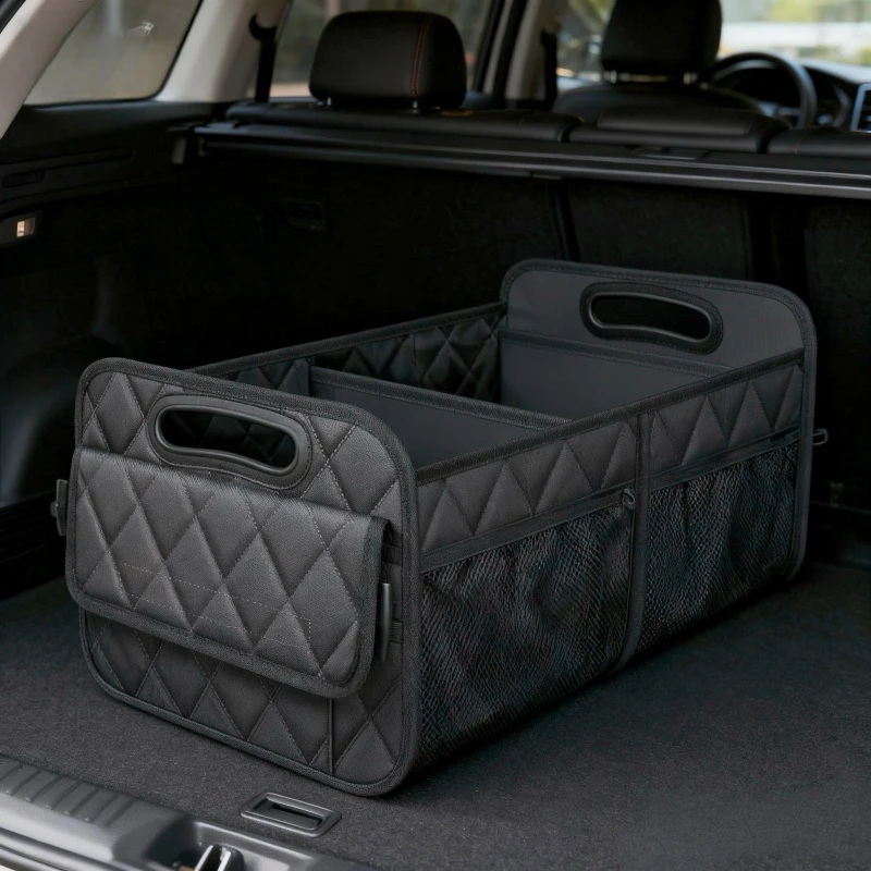 Car Trunk Organizer for SUV, Car Organizers and Storage with 6 Pocket, Car Accessories Waterproof Polyester Trunk Organizer