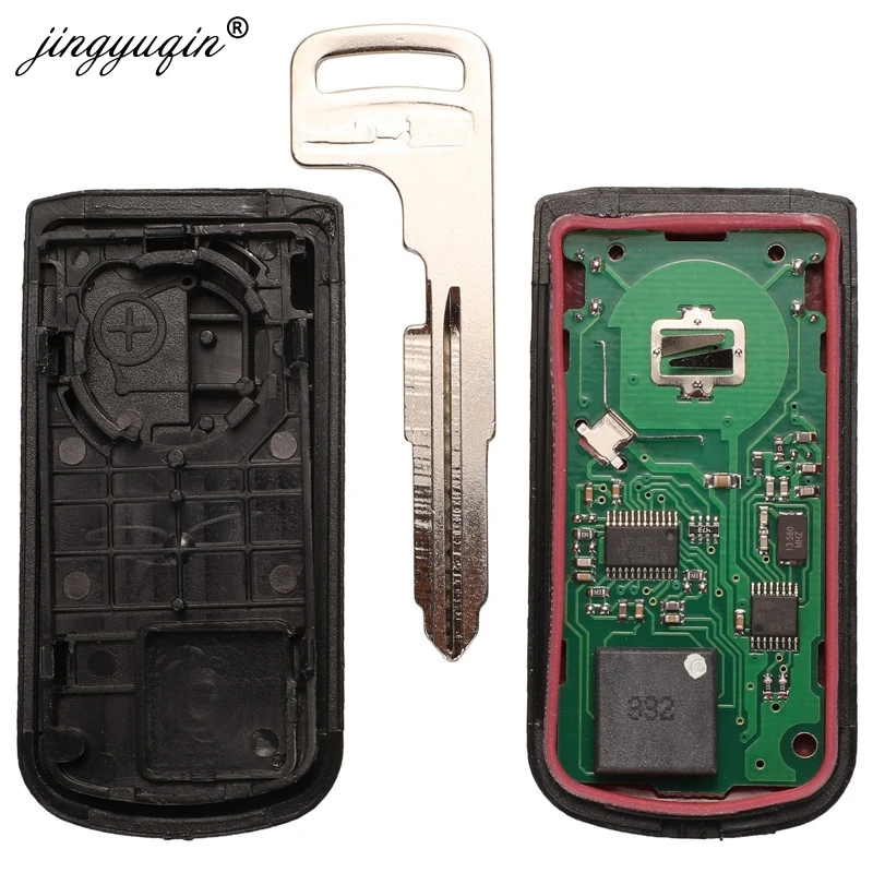 Jingyuqin 3 botões inteligente remoto chave fob fsk 433mhz id46 id47 chip para mitsubishi lancer outlander asx eclipse cruz 7952 7938