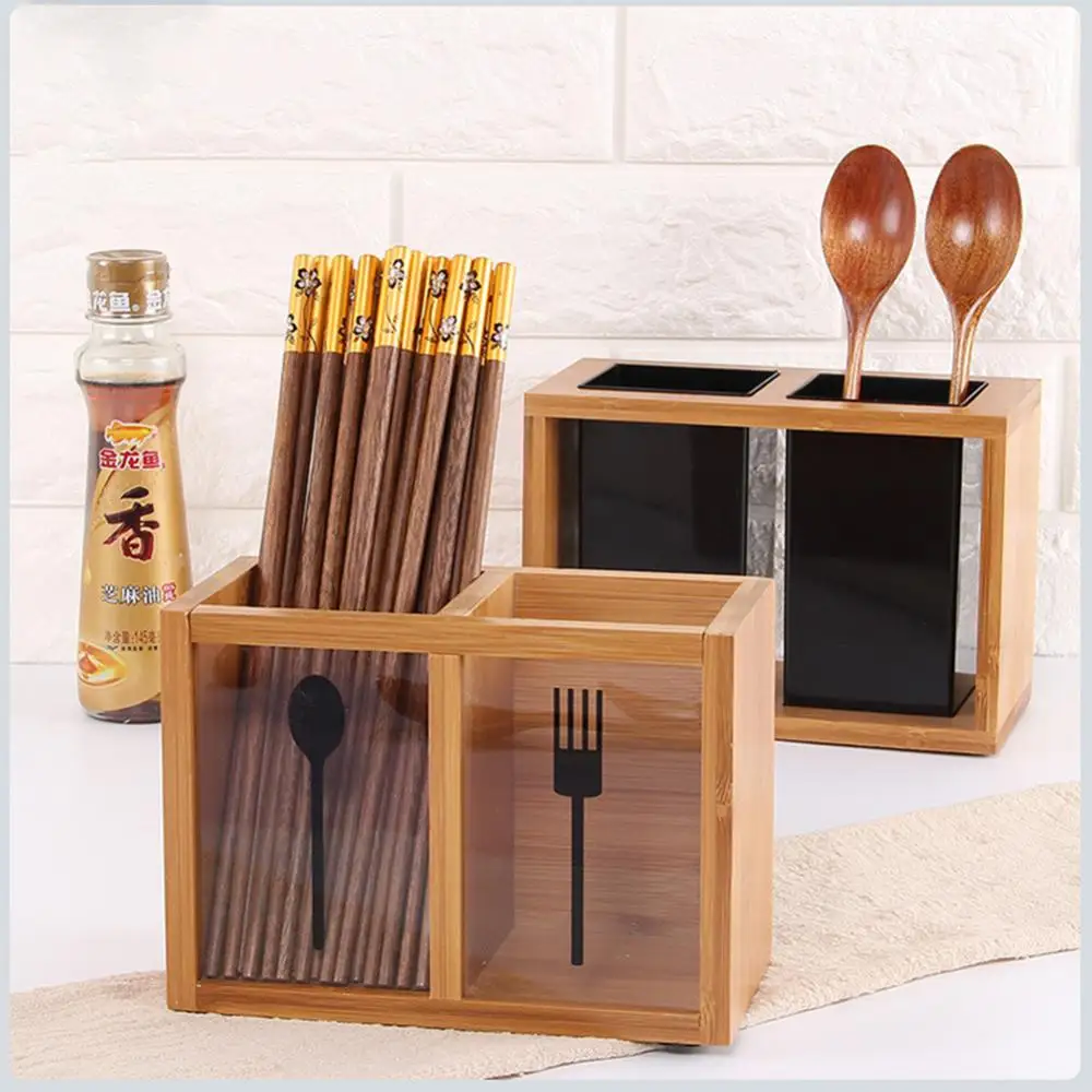 Spoon Chopsticks Fork Storage Box Chopstick Storage Holder Tableware Storage Holder Box Kitchen Utensil Organizer Large Capacity