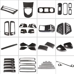 ABS Carbon Fiber For Mercedes-Benz G-Class W463 W464 2019-25 Air AC Lift Button Lights Control Panel Cover Trim Car Accessories