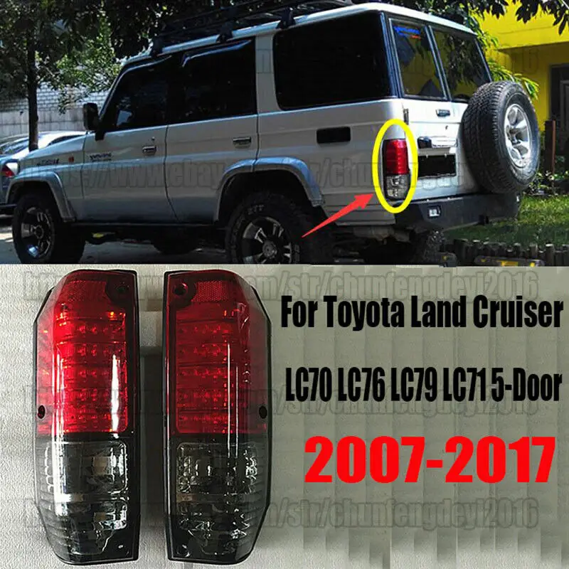 2x 5 Doors Taillight Rear Signal Light For Toyota Land Cruiser LC70 75 78 84-07