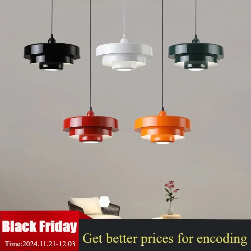 LED Pendant Lights Nordic Home Indoor Decoration Lamp For Restaurant Living Rooms Bedroom Macaron White Green Orange Chandelier